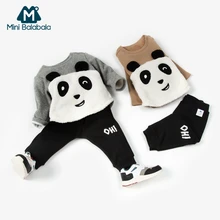 Одежда для младенцев г. Осенне-зимняя одежда для маленьких девочек футболка+ штаны, комплект из 2 предметов комплект одежды для маленьких девочек, одежда для новорожденных