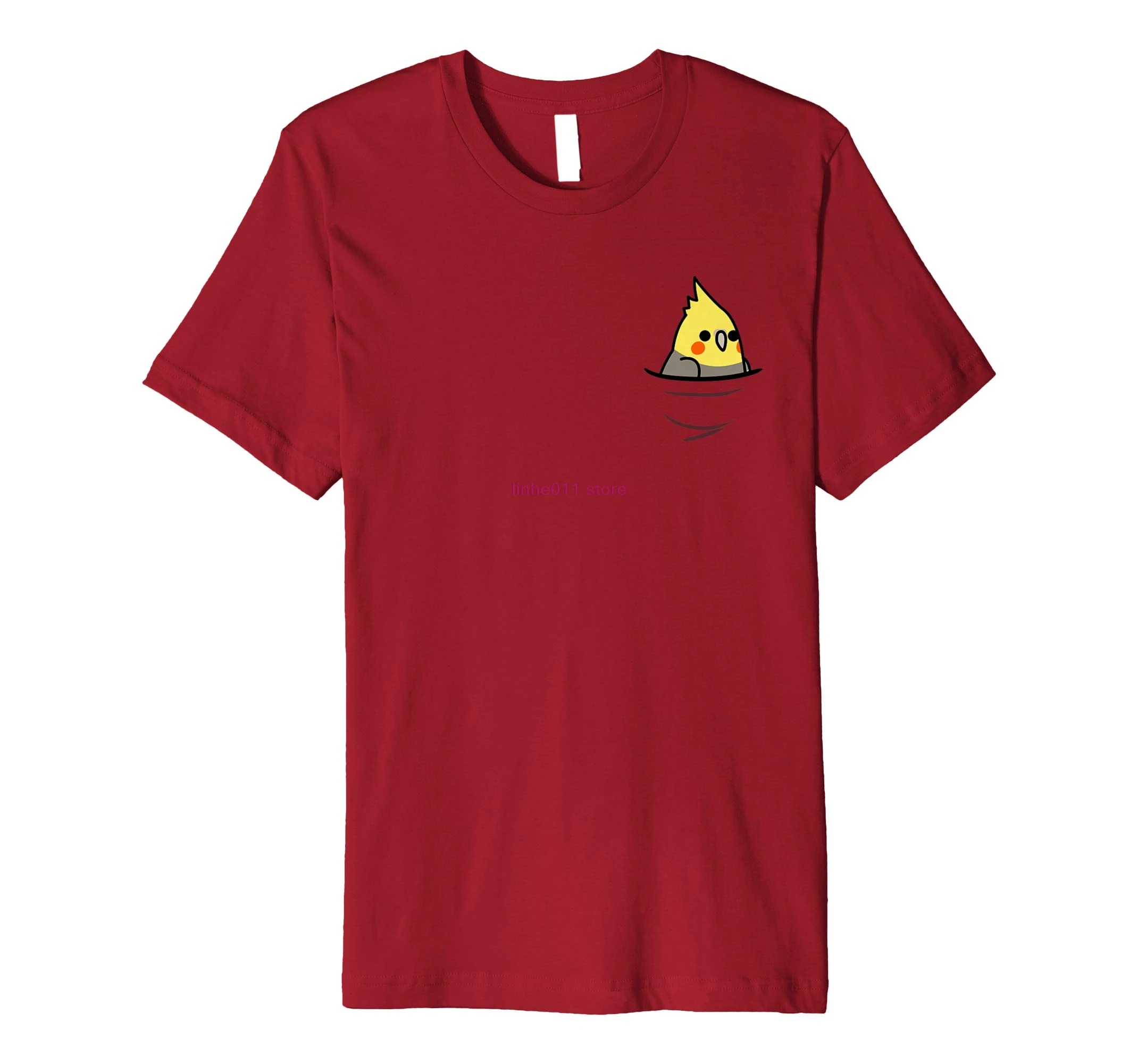 

new men shirt Pocket Bird Range Cockatiel (Yellow headed) Teeshirt