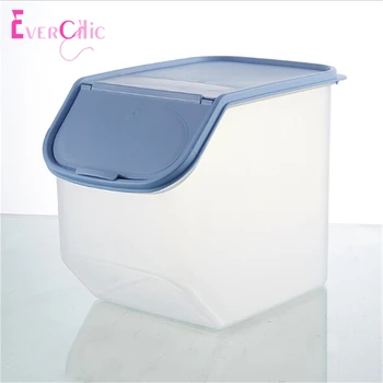 

Nordic Style Fashion Plastic Transparent Oblique Dustproof Moisture-proof Miscellaneous Grains Snack Storage Storage Box