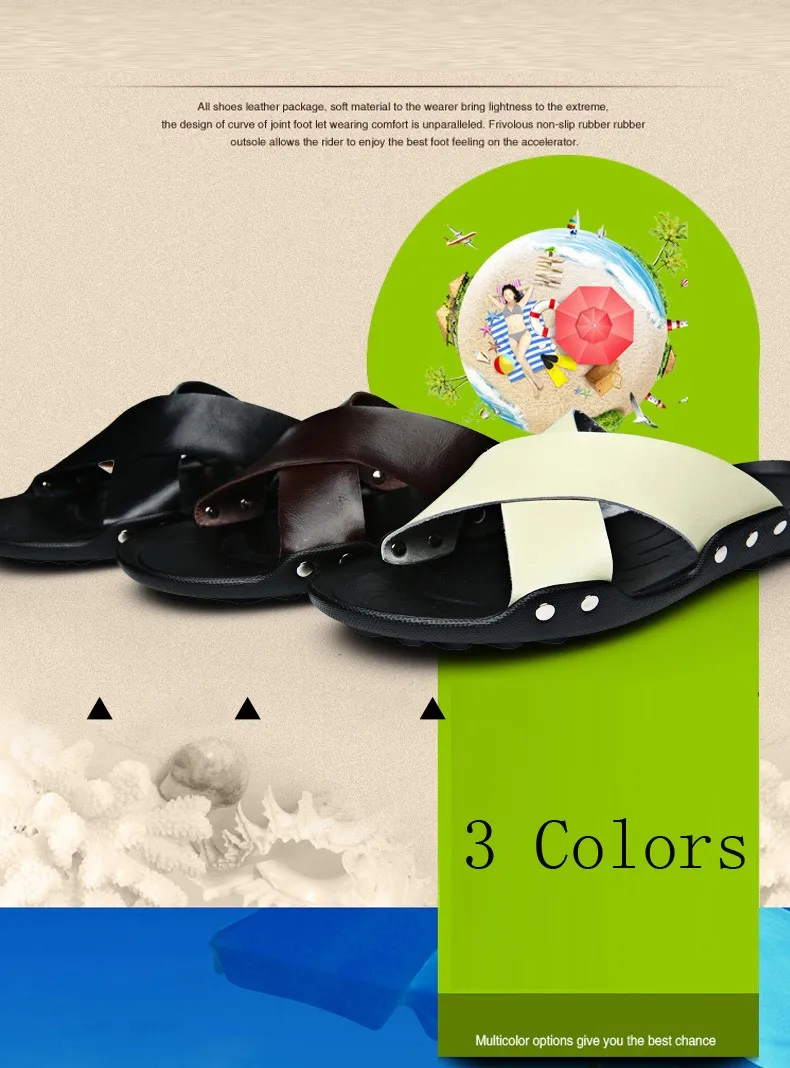 Летние мужские шлепанцы; модные мужские сандалии в британском стиле; пляжные сандалии из натуральной коровьей кожи; Вьетнамки; Мужская Летняя обувь