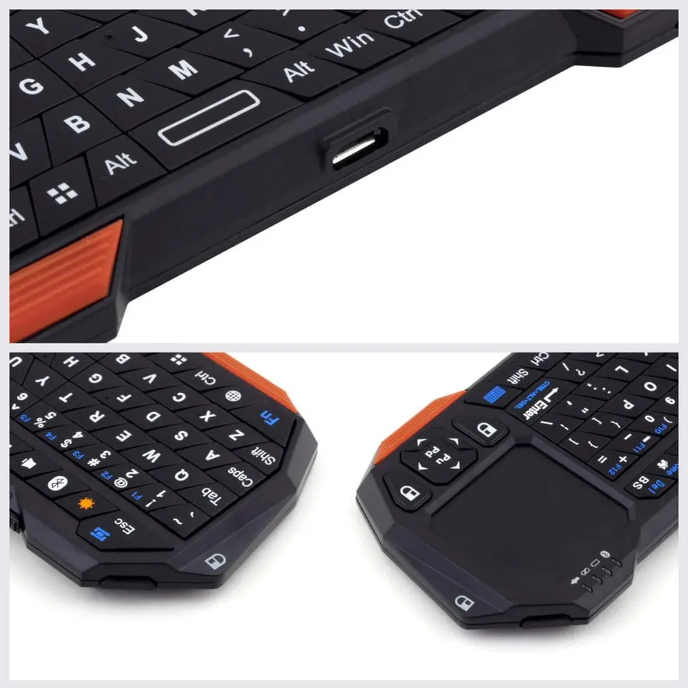 

8PCS Mini Wireless Bluetooth 3.0 Keyboard Mouse Touchpad for Windows for Android for iOS