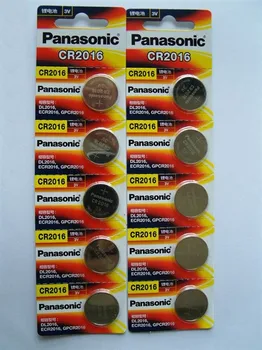 

10pcs/lot New Original Battery For Panasonic CR2016 3V Button Cell Coin Batteries For Watch Computer CR 2016