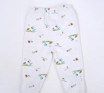 0-3M Baby Clothes set  Newborn Boys Girls Soft Underwear Animal Print Shirt and Pants Cotton clothing 5 pcs 6