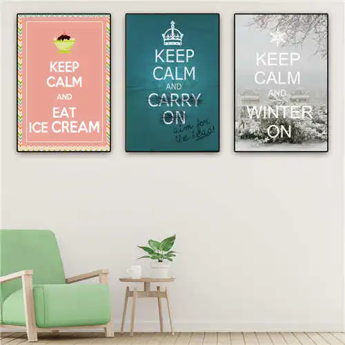 

Custom keep calm (1) Poster tree art Printing Posters Cloth Fabric Wall Art Pictures For Living Room Decor#18-12-05-14