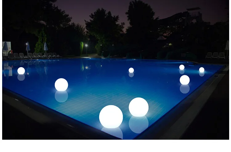 Дистанционное управление Светодиодный садовый шар огни водонепроницаемый для бассейна, погружаемый в воду Шары газон лампы освещенные наружные ночные огни