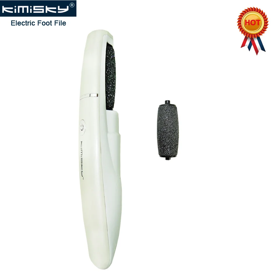 KIMISKY White Protable Foot Care Tool Pedicure File Personal Care Foot Exfoliating Electric