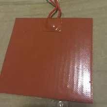 75x95 мм 220v 15 Вт силиконовые riscaldatore letto con клейкую ленту 3м тепло нагреватель 3d stampante нагревательный элемент машинное масло Пан нагреватель