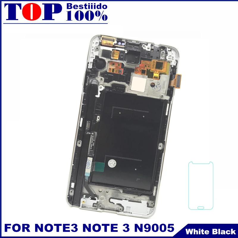 

Brightness Adjustment LCDs For Samsung Galaxy Note 3 N9005 Note3 LCD Display Frame Touch Screen Digitizer Assembly Replacement