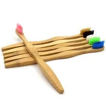 Низкоуглеродистой природные разложению нейлон мягкие волосы WavHandle Окружающей Среды Bamboo Зубная щетка из древесного угля для здоровья полости рта