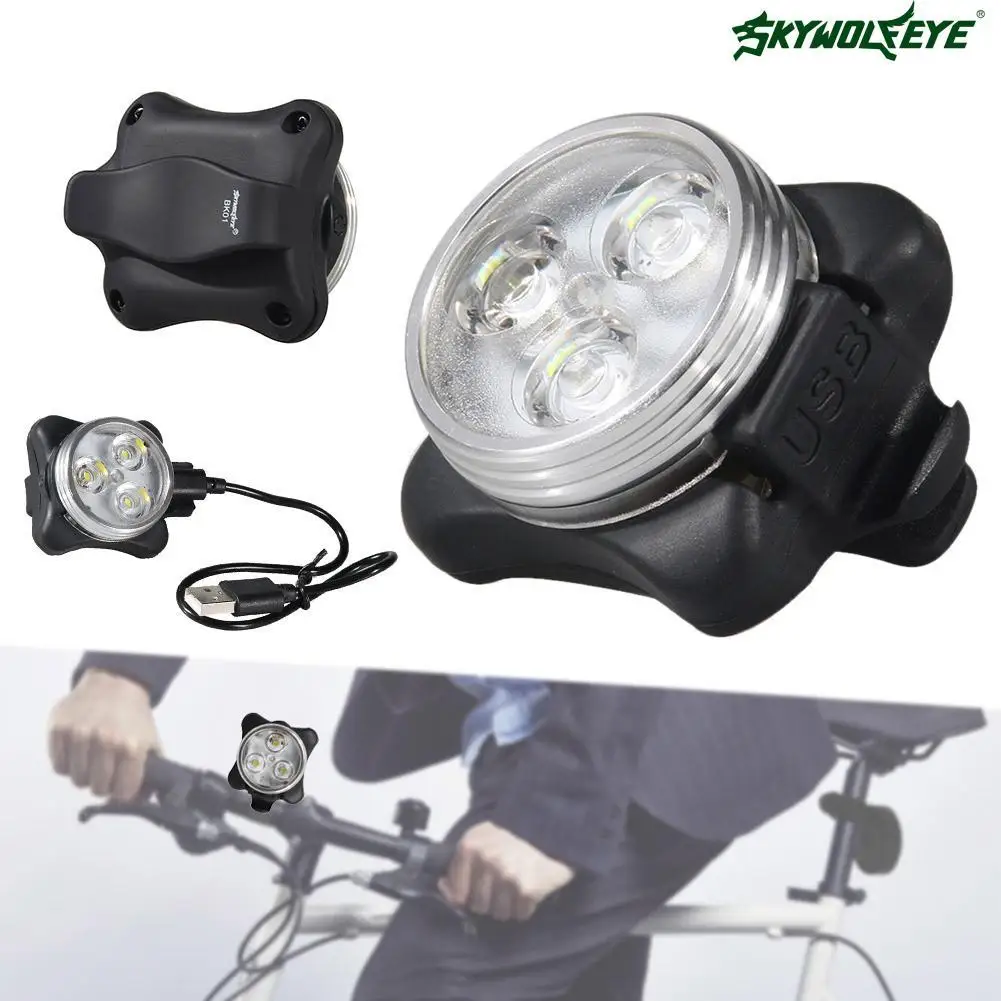 buy Bike Front Light 2000LM T6 LED Cycling Bike Bicycle Light Head front Light flash light USB Rechargeable White