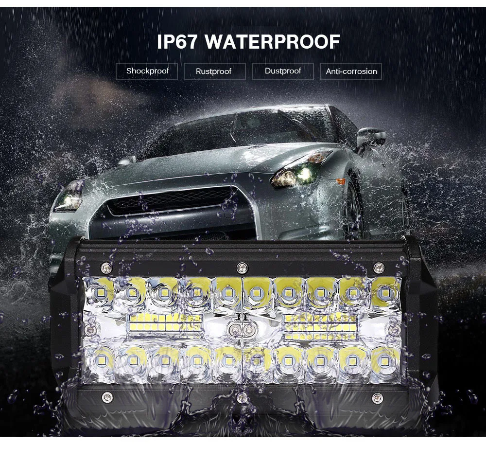 1PC 120W Car LED Working Lamp for Truck SUV