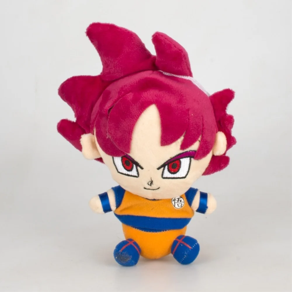 Новая 15 видов стилей DRAGON BALL Goku Kakarotto Majin Buu Piccolo Vegeta 7-" 18-20 см плюшевая кукла-GYQQ - Цвет: Red  Hair Goku