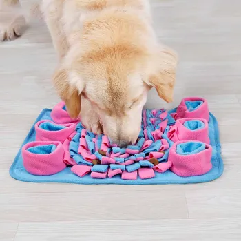 

Dog Snuffle Feeding Mat Sniffing Soft Fleece Pad Washable Pet Training Mat for Dogs Cats Stress Interactive Toys Anti Slip Mat