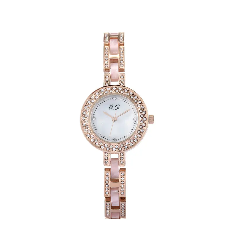 

Hot Women Rose Gold Bracelet Watches Digital Quartz watches With Crystals Elegant Female Dress Wrist Watches Waterproof relojes