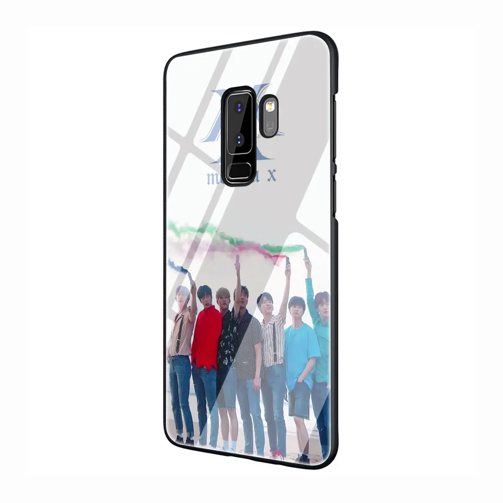 Монста х KPOP мальчик группа закаленное Стекло Телефон чехол для Galaxy S7 edge S8 9 10 Plus, Note 8, 9, 10, A10 20 30 40 50 60 70 - Цвет: G12