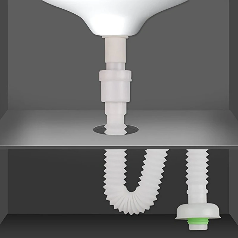 Универсальная кухонная раковина для раковины, натяжение воды с гибкой трубой Flume, комплект для раковины, сливной фильтр для ванной, Слив отходов