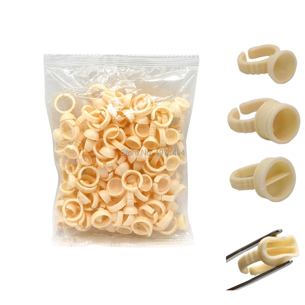 

Promotion 1000pcs Silica gel Ring ink Cup Permanent Makeup machine Tattoo tool Eyebrow Lip Microblading Accessories Pigment Cup