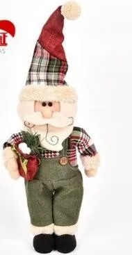 Рождественские куклы плюшевые игрушки Санта-Клаус Снеговик Олень рождественские игрушки украшение