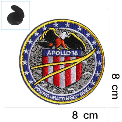 Космический Apollo Mission Patch эмблемы VOYAGER BACK SPACE коллаж астронавт космический костюм программа сувенирная нашивка значок - Цвет: YC10