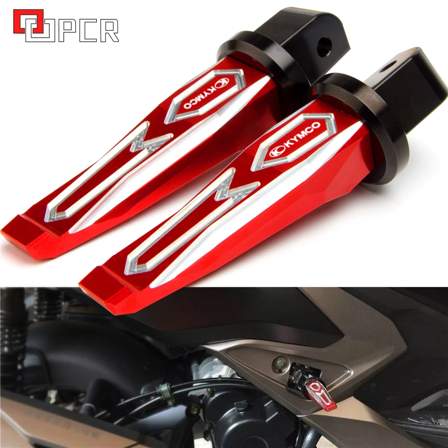 

Motorcycle CNC Aluminum Pedal Modification Part Rear Passenger Foot Rest For KYMCO Xciting S 400 S400 2017-2018