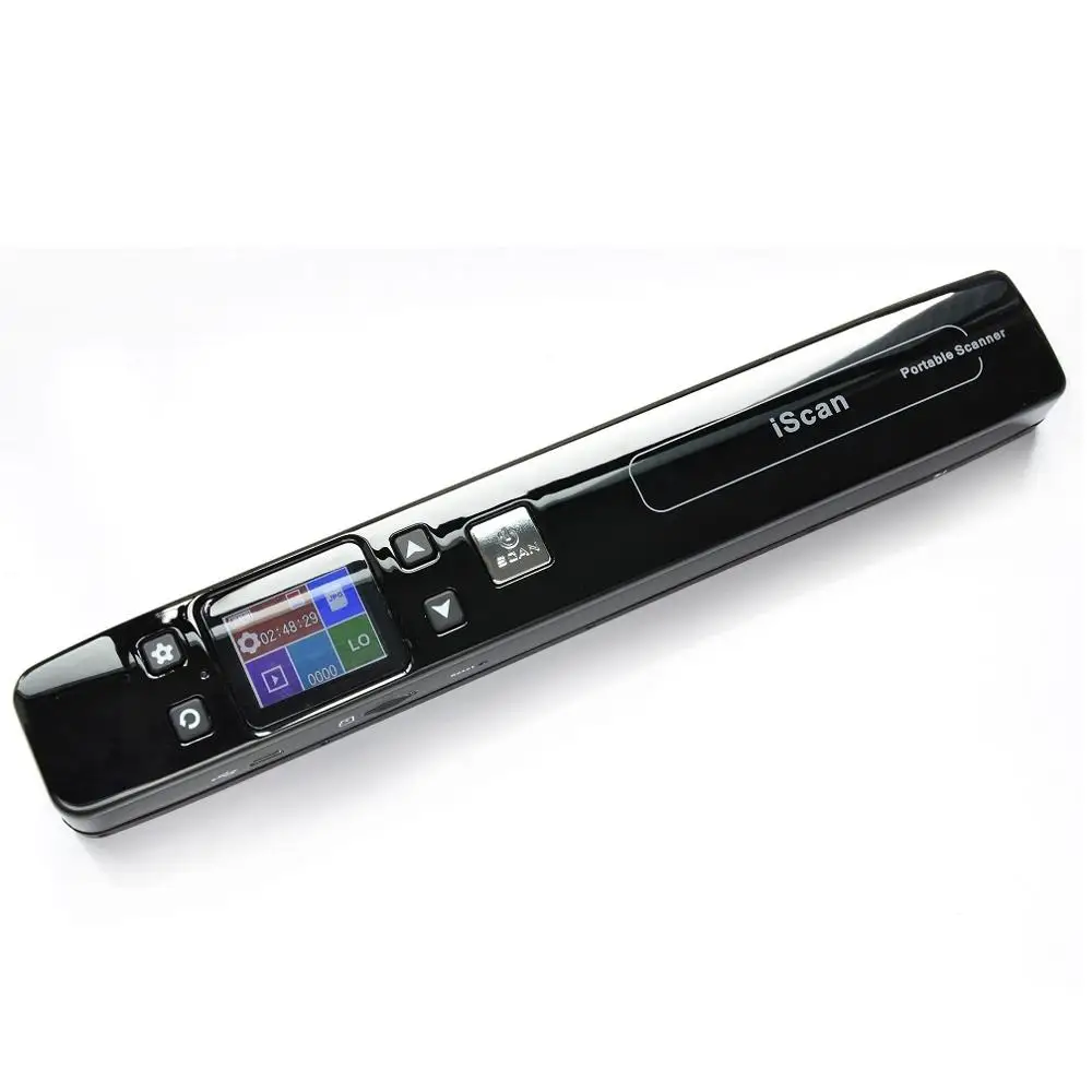 Нулевой маржи портативный ручной сканер HD офисный высокоскоростной цветной A4 сканер для документов/фото/книг/документов - Цвет: black regular versio