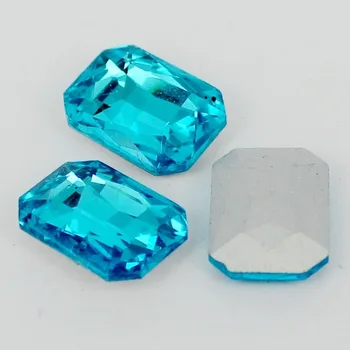 

Free Shipping! Aquamarine Rectangle Octagon Pointed Back Crysta Glass Fancy Stones.4x6mm,8x10mm,10x14mm,13x18mm,18x25mm,18x27mm