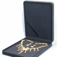 Новая роскошная бархатная коробка для ювелирных изделий жемчужное ожерелье подвески Упаковка Дисплей коробки для хранения подарков Чехол 24x19x4 см 20 шт./партия