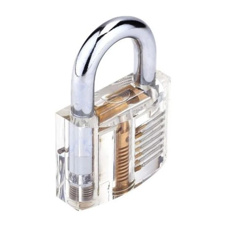 

New Transparent Cutaway Padlock Practice Lock for Locksmith Learning -- JD9 WWO66