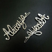 Минималистичные дамские Стразы с буквами почерк лягушка Бобби шпильки крестообразные боковые челки конский хвост держатель зажимы стильные заколки