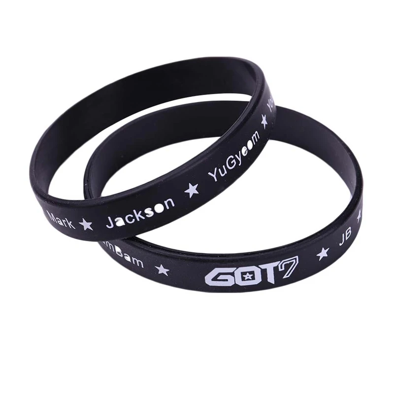 

2018 fashion GOT7 Same Style Fan Made Silicon Bracelet Wristband