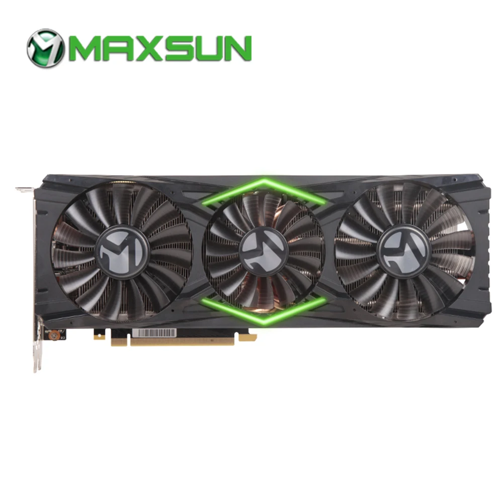 Видеокарта MAXSUN RTX 2080Ti JetStream OC 11G NVIDIA GDDR6 352bit 1400MHz 1350MHz DP+ HDMI+ type-C 8pin RGB 4352