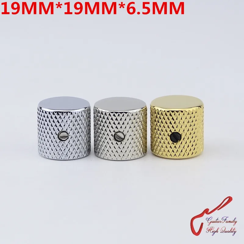 

1 Piece GuitarFamily Flat Top Metal Knob Fit Solid Shaft Pot For Electric Guitar 19MM*19MM*6.5MM ( #1138 ) MADE IN KOREA