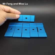 Коллекция синий головоломки чистый алюминиевый сплав металла Конг Мин Блокировка модель решение Брайан тизер интеллект игры, игрушки