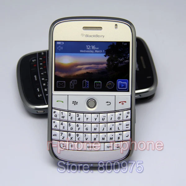 Отремонтированный 9000 мобильный телефон оригинальный Blackberry Bold разблокирован 3G GPS