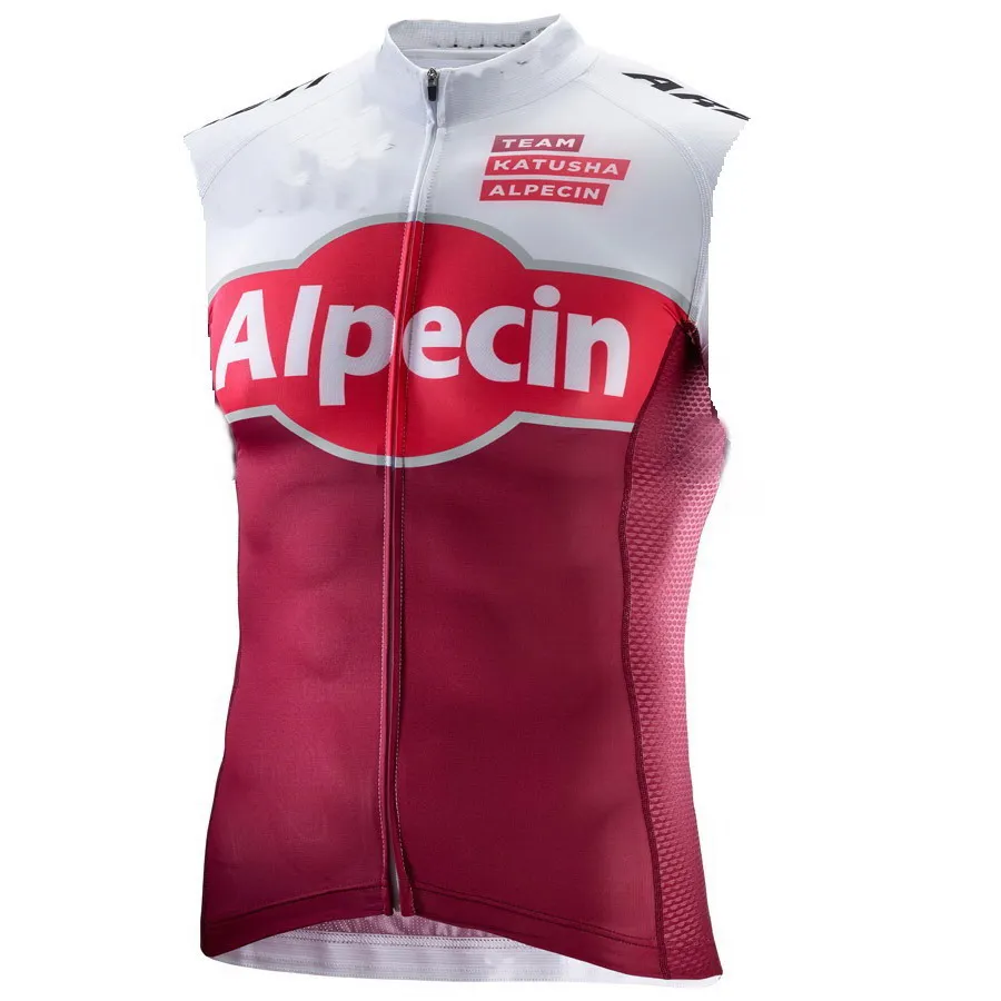 Катюша ALPECIN PRO TEAM 2 цвета летний Безрукавый велосипедный жилет Mtb Одежда велосипед Майо Ciclismo велосипедная одежда - Цвет: Белый