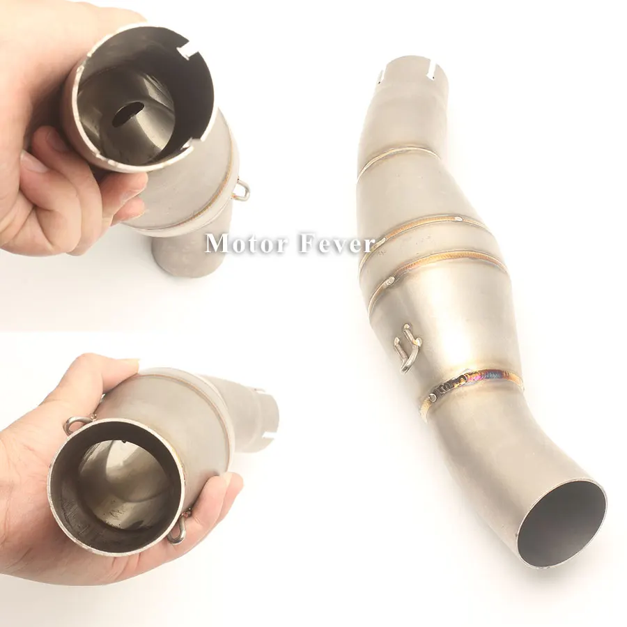 Adaptador medio enlace de Escape de la motocicleta de la tubería de conexión silenciador Clarm escapar para Benelli 300 sistema de Escape Moto Accesorios
