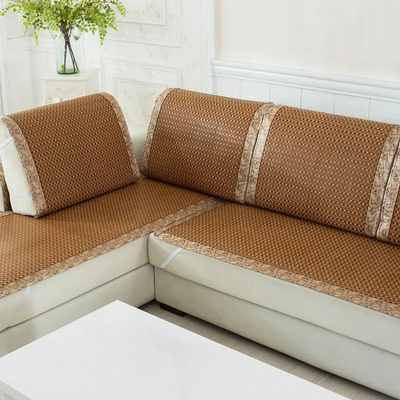 High Quality Sofa Cover Plaid Slipcover Summer Cooling Couch High Quality Sofa Cover Plaid Slipcover Summer Cooling Couch Rattan Chair Seat Dustproof Slipcovers In From Home Garden