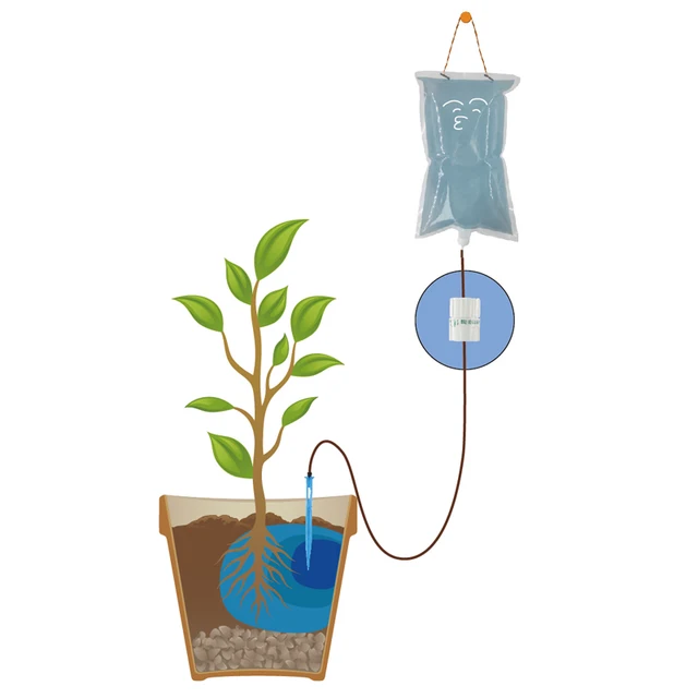Special Offers Automatic Water Bag Automatic Watering Device Drip arrow Plant Irrigation Tools Lazy Planting Kit Flower Fertilization