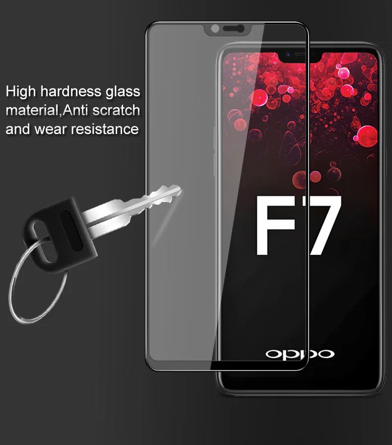 2 шт 3D закаленное стекло для OPPO F7 Полное покрытие экрана Взрывозащищенная защитная пленка для OPPO F7 CPH1819 CPH1821