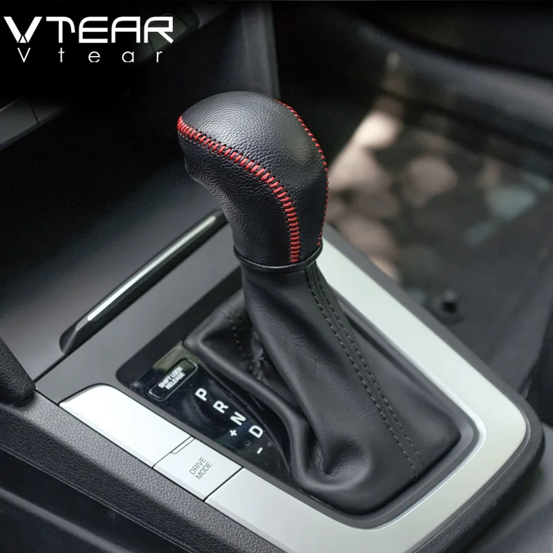 Vtear для hyundai Elantra, рычаг переключения передач, кожаный чехол для ручного тормоза, Сменный Чехол для ручного тормоза, крышки для багажника, авто