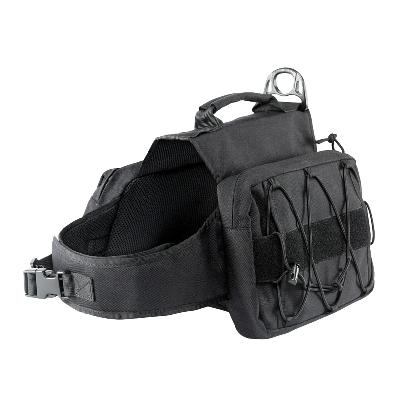OneTigris, тактическая сумка для собак, 6л, с петлей, панелями, седельная сумка, рюкзак для собак, рюкзак для средних и больших собак, для путешествий, кемпинга, пеших прогулок