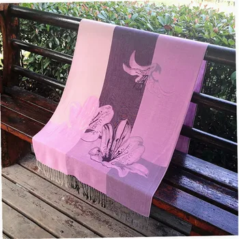 

Fashion New Autumn Winter Long Shawl Scarf National style shawl Women Scarf Pashmina Female Scarf Tassels Women Wraps flower