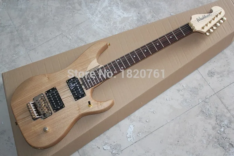 Free Shipping Top Quality Factory Custom Shop Washburn Natural Color N4 Nuno Betancourt Electric Guitar Floydrose Tremolo 1461 | Спорт и