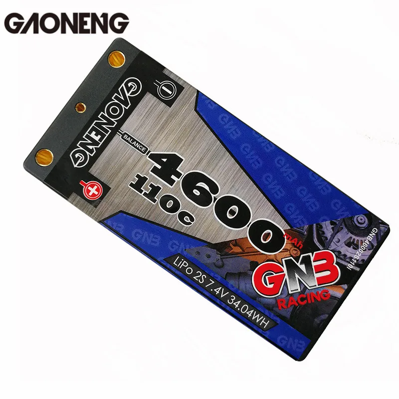 

Newest Gaoneng GNB 7.4V 4600MAH 2S 110C Lipo battery T Plug For RC Car Drone Helicopter Toys Models Spare Parts Power