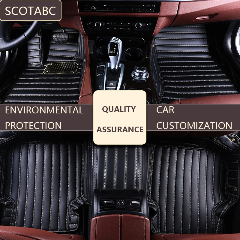SCOTABC Custom Car Floor Mats for mitsubishi outlander 2001 2007 2010