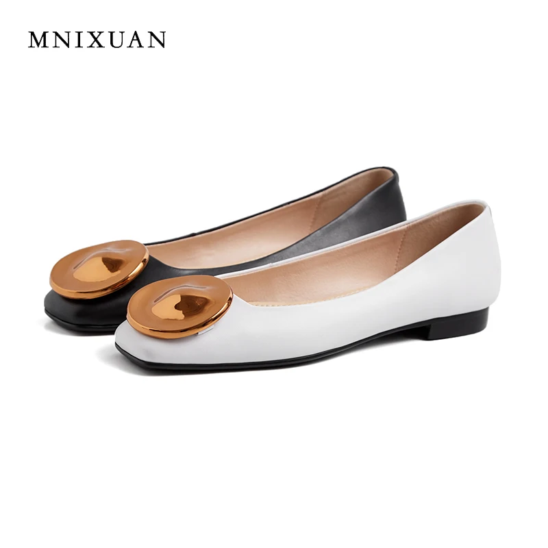 MNIXUAN/Европейская Повседневная однотонная женская обувь на плоской подошве