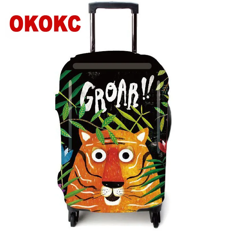 OKOKC красные губы эластичный толстый багажный Защитный чехол для 18 32 дюймов