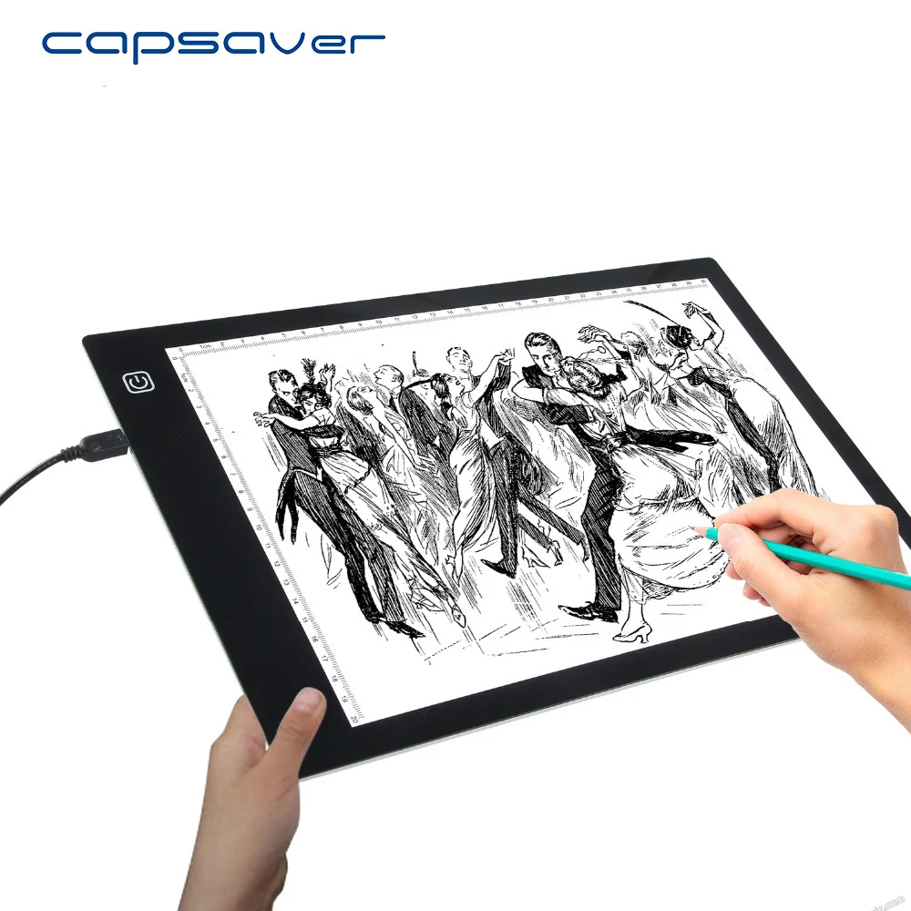 

capsaver Portable USB Copy Board Ultrathin A4 LED Light Box Artcraft Tracing Light Pad for Artists Drawing Sketching Animation