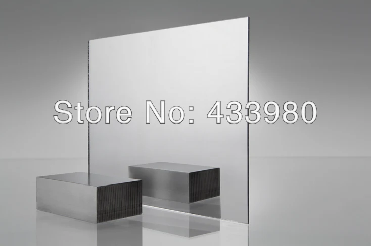 

900mm x 300mm x 3.0mm Acrylic (PMMA) 1-Sided Clear Mirror - 2 pcs/lot