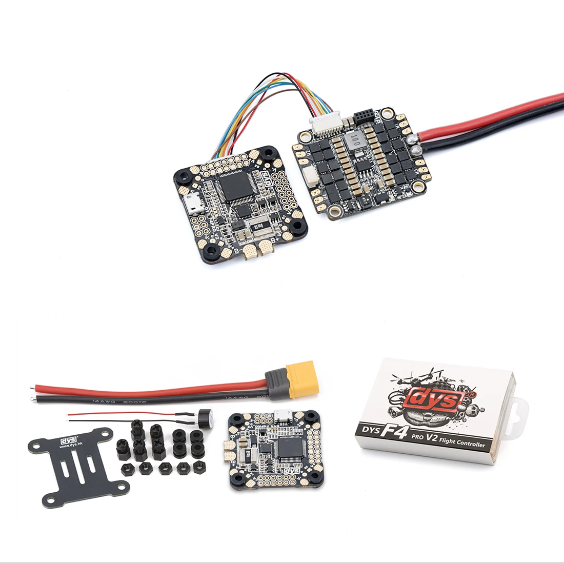 DYS F4 PRO V2 блок управления полетом STM32 MCU интеграция OSD DSHOT для FPV дрона|FPV-системы| |